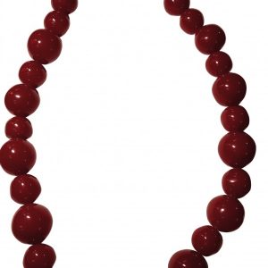 N2694 - RESIN NECKLACE LARGE SPHERE LONG "ABSTRACT" 75CM
