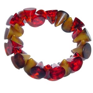 B0935 - RESIN BRACELET SMALL CONES "OSCAR"